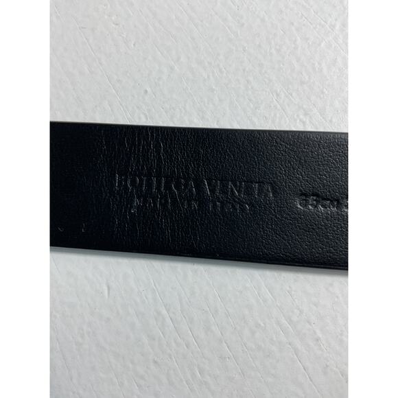 Bottega Veneta Black Belt with Gold Buckle - Picture 4 of 5